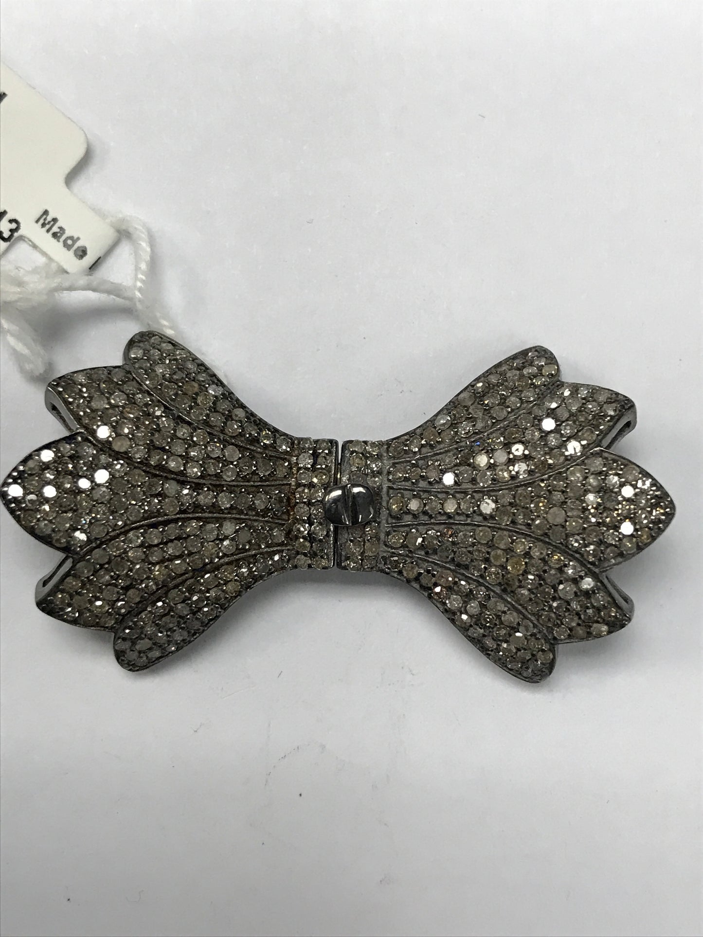 Bow Tie Shape Diamond Pendants & Charms.