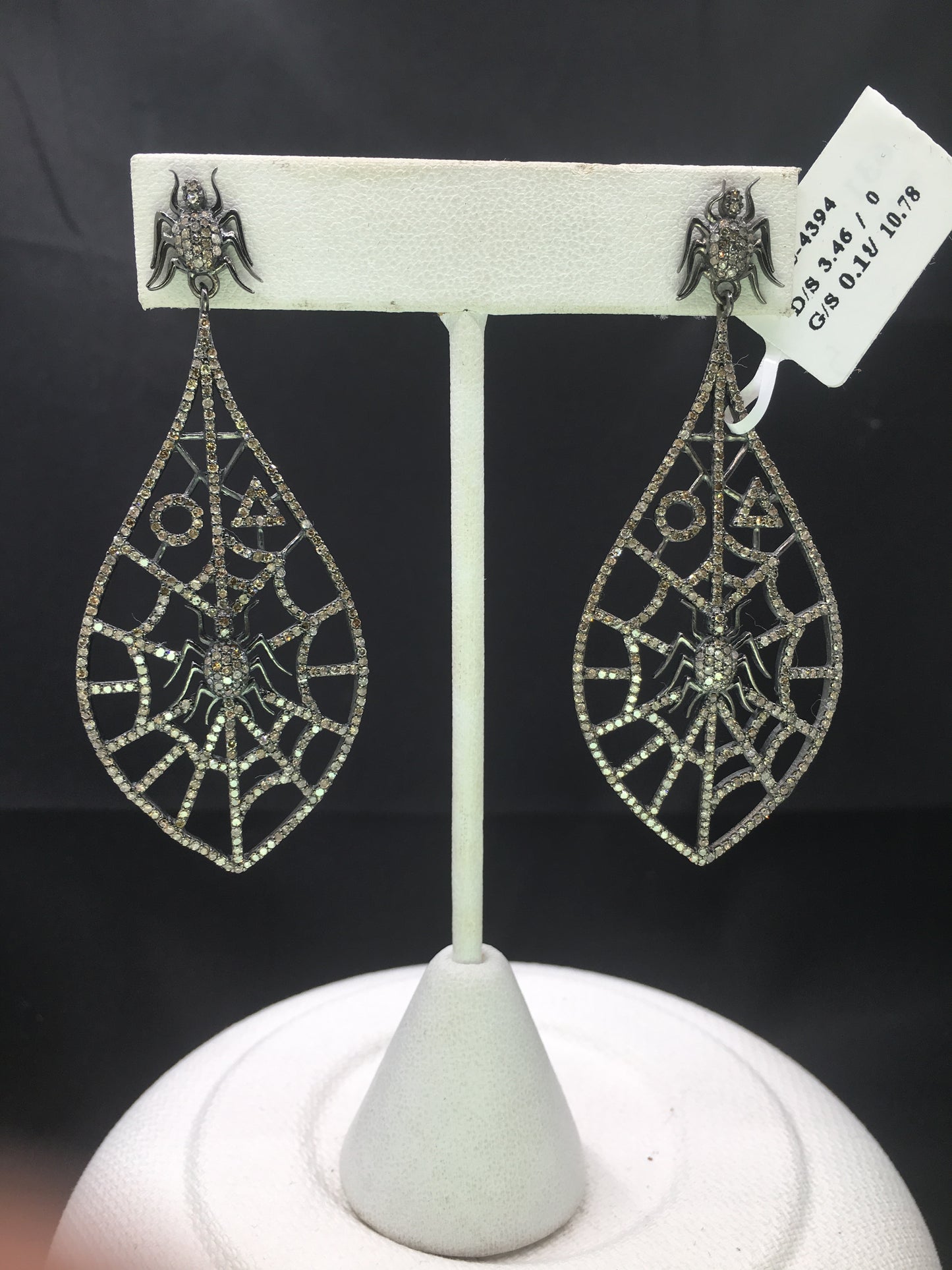 Spiderweb Diamond Earrings