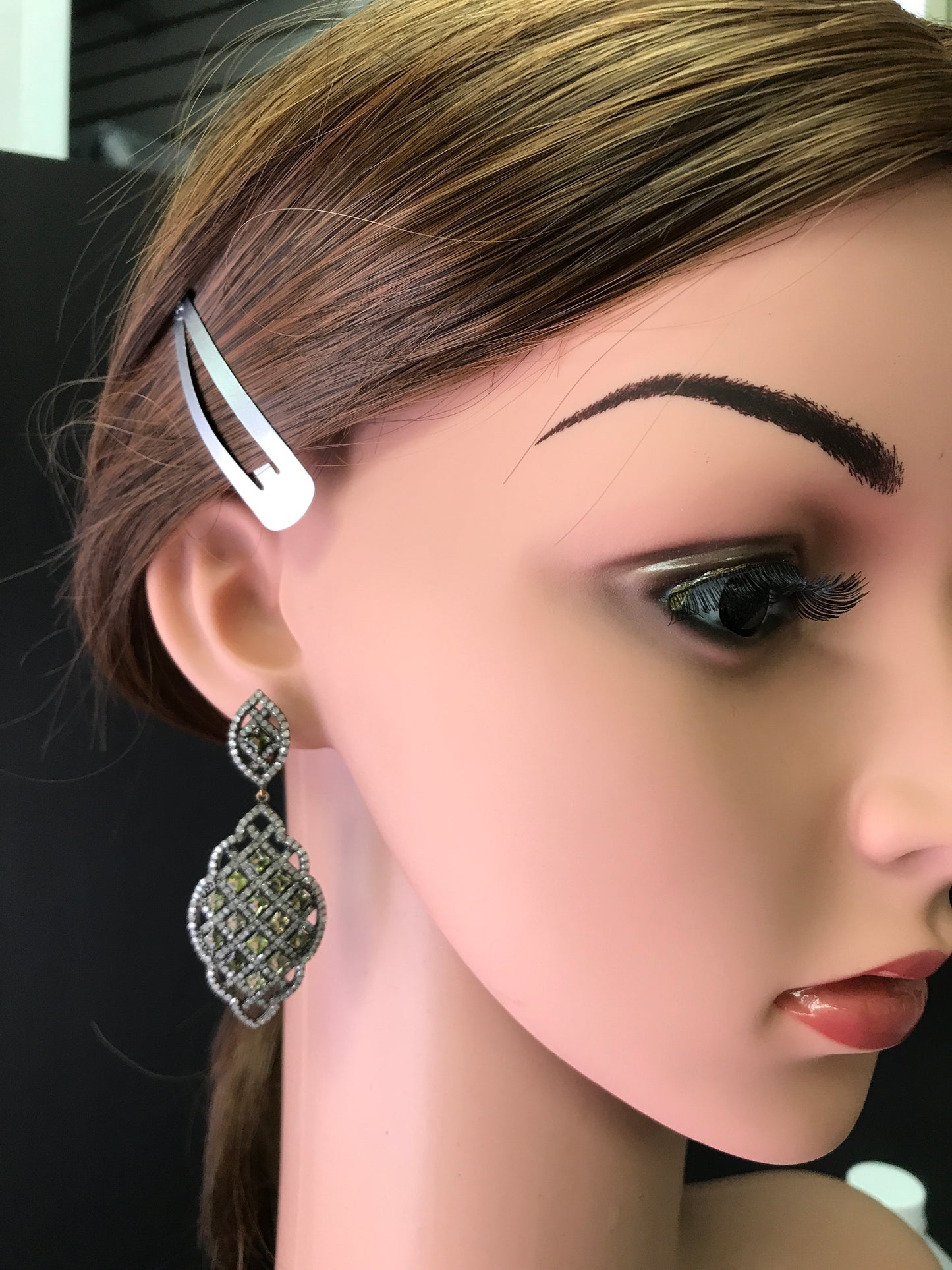 Diamond and Tourmaline Earrings