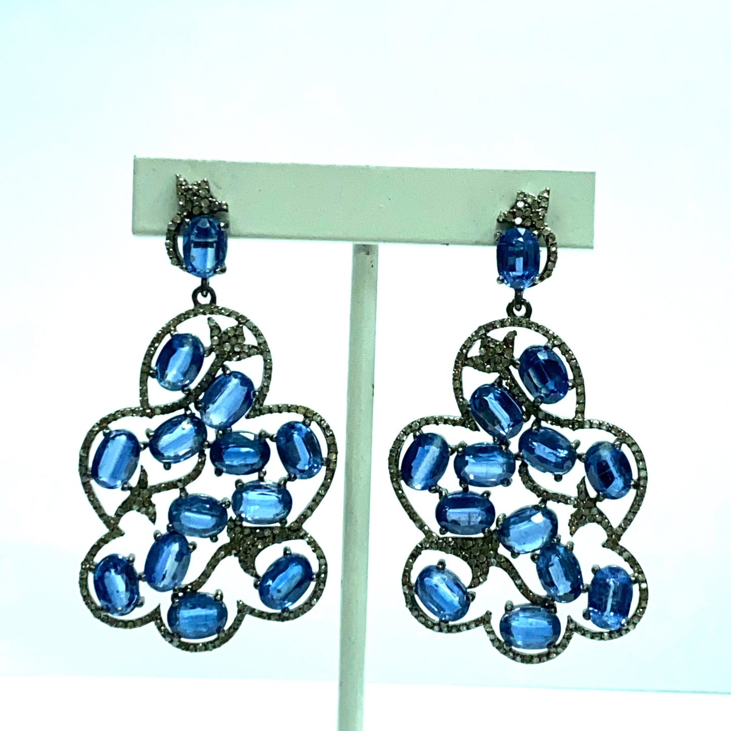 Kyanite Diamond Earring