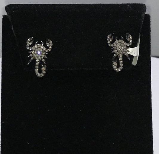 Scorpion Diamond Earring Stud