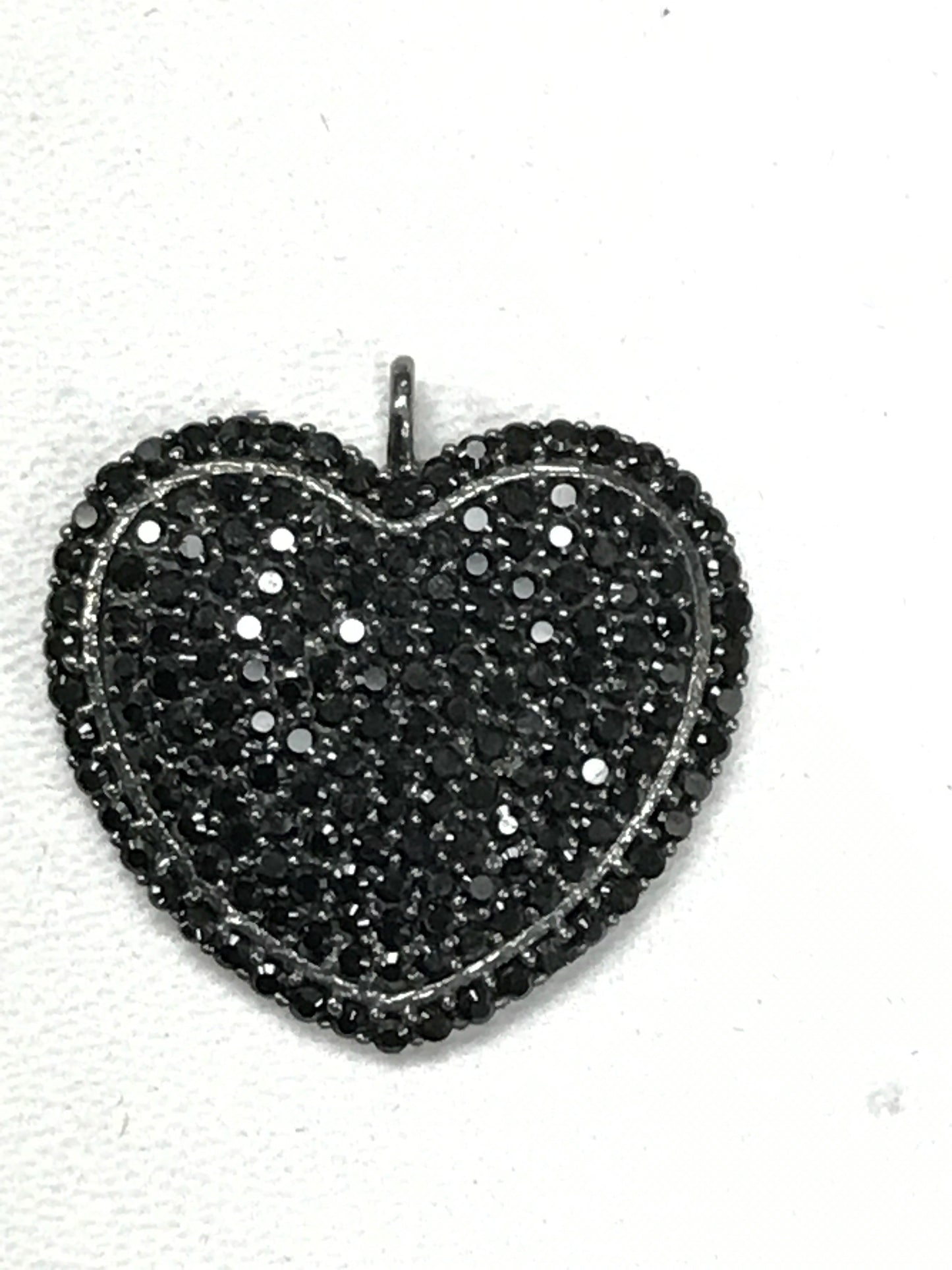 Heart Shape Black Spinal Pendants & Charms