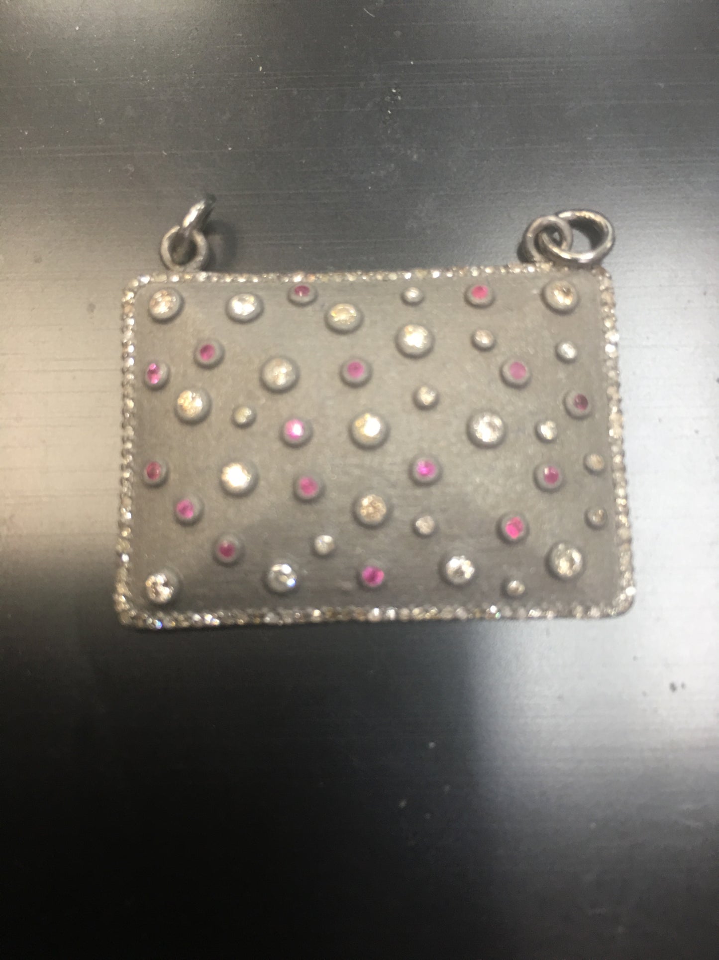 Rectangular Shape Diamond Pendants