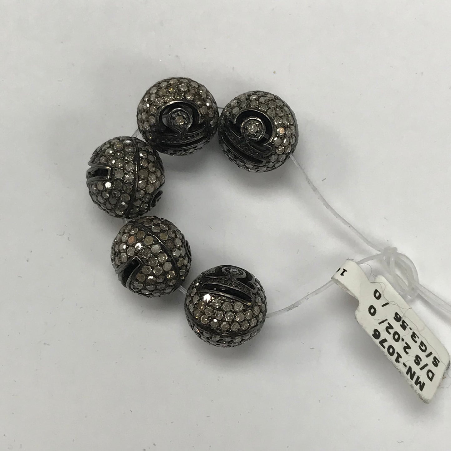 Diamond Pave Beads