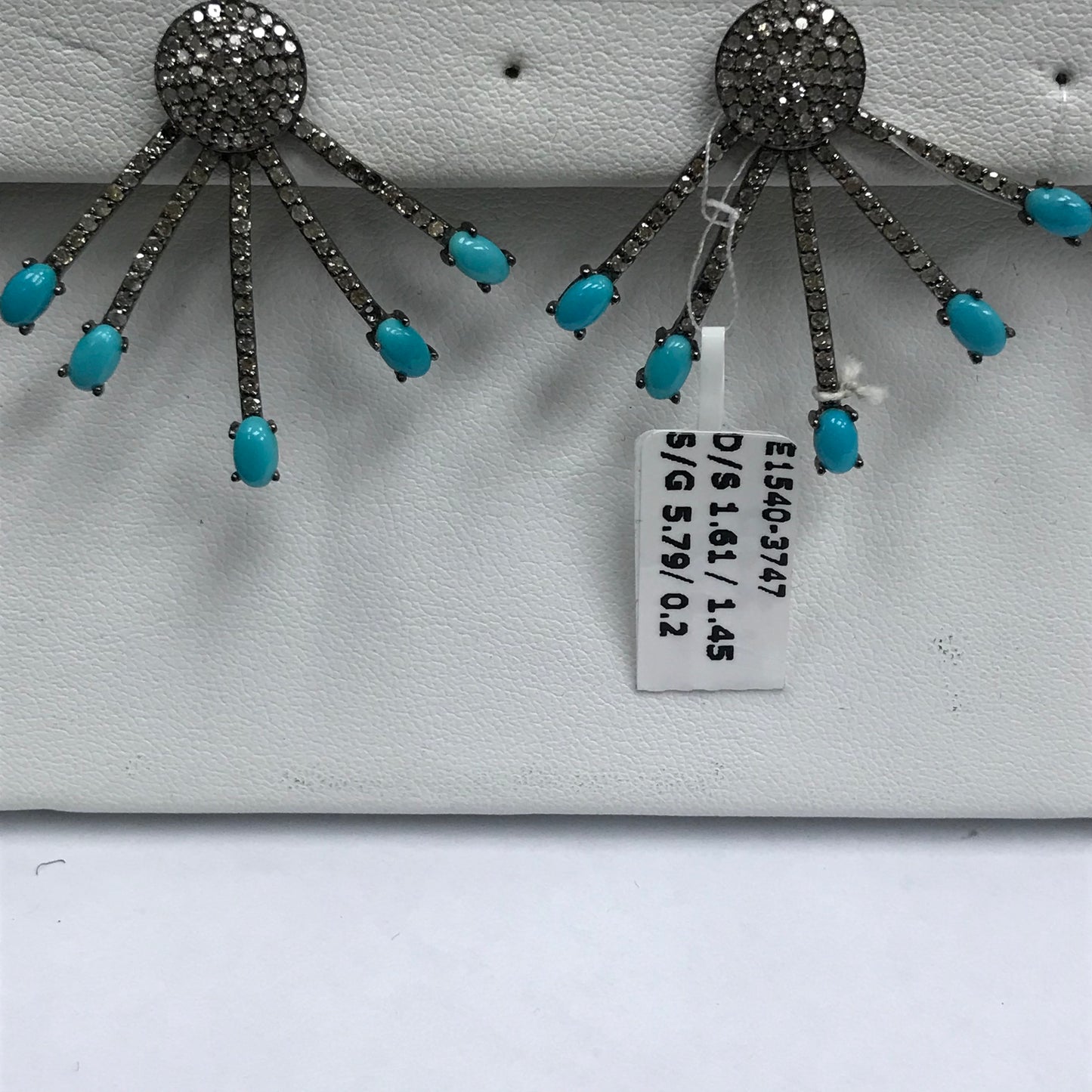 Black Spinel Moonstone Earring