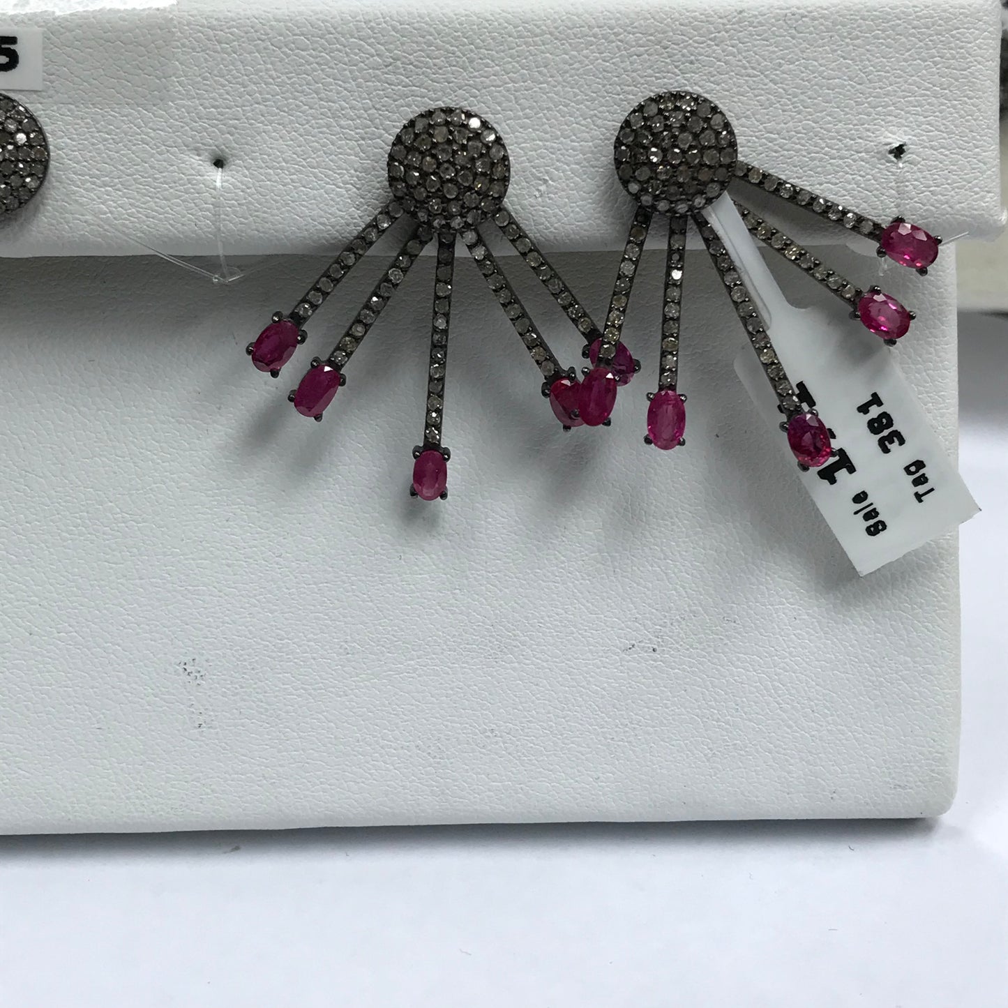 Black Spinel Moonstone Earring