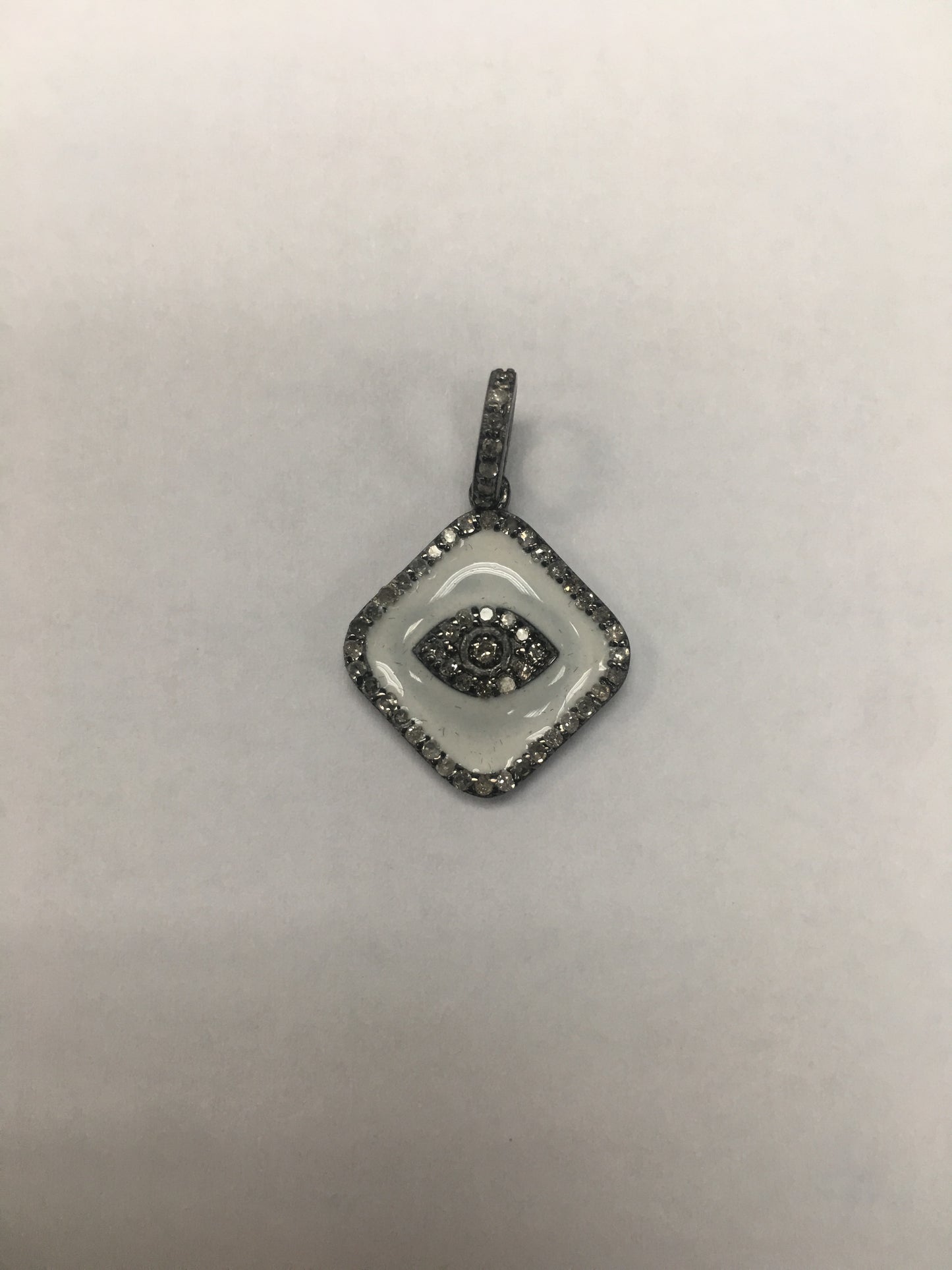 Evil Eye Silver Diamond Charm