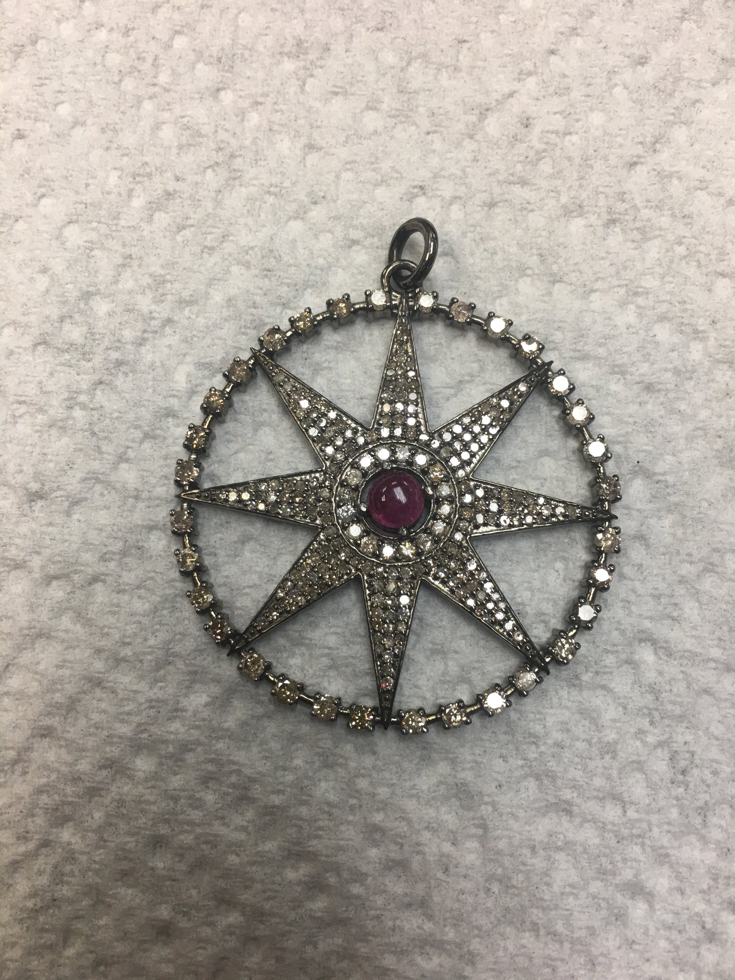 Round Shape Diamond Pendant