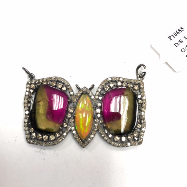 Tourmaline Butterfly pendant