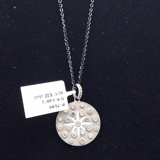 Round Shape Diamond Pendant