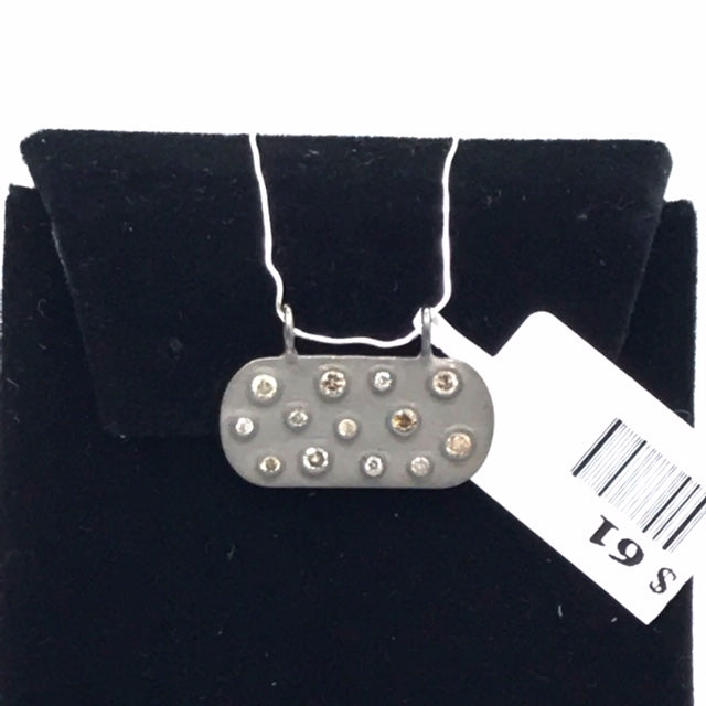 Oval Shape Diamond Pendant