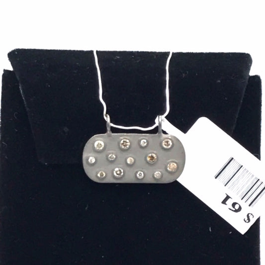 Oval Shape Diamond Pendant