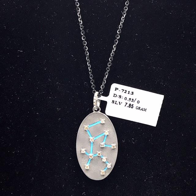 Oval Shape Diamond Pendant