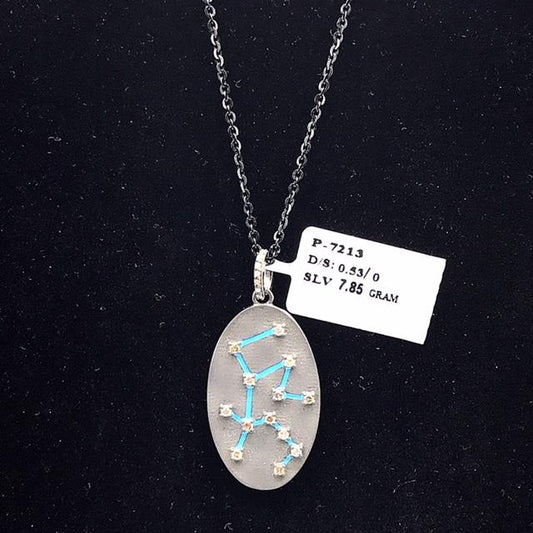 Oval Shape Diamond Pendant