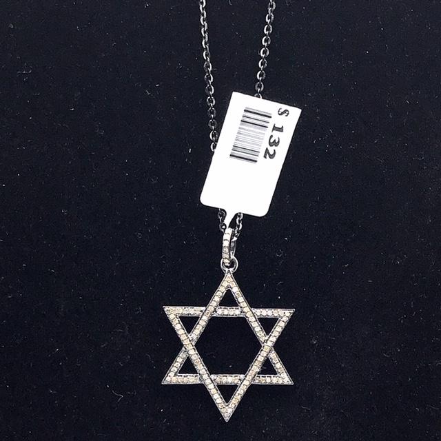 Star of David Diamond Pendant