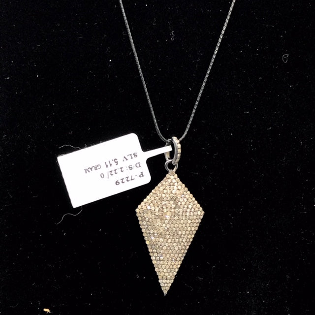 Kite Shape diamond Pendant