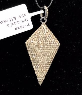 Kite Shape diamond Pendant