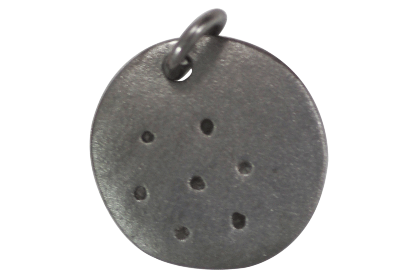 Round Shape Silver Pave Diamond Pendant .925 Oxidized Sterling Silver Diamond Pendant, Genuine handmade pave diamond Pendant Size 15 MM