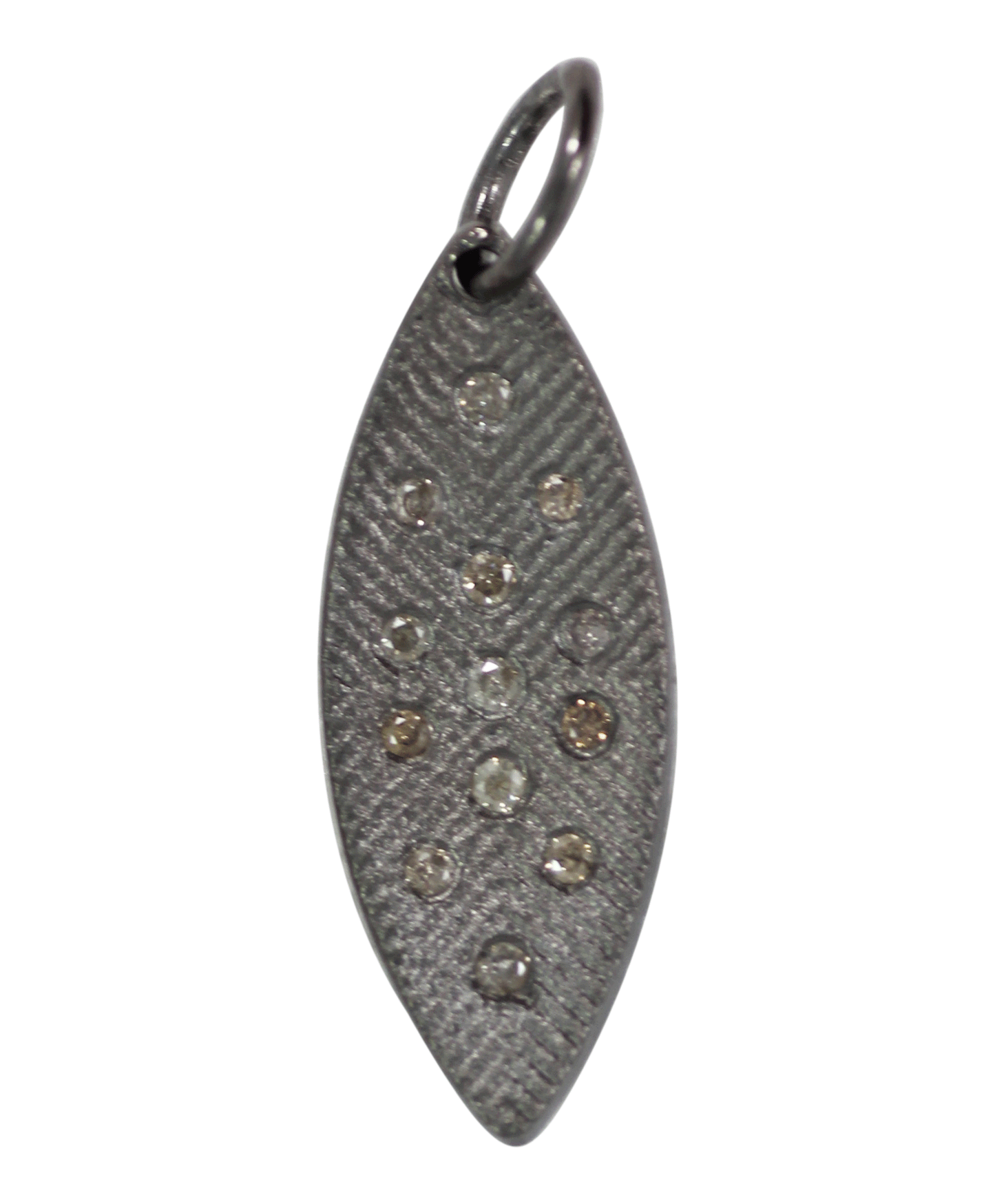 Silver Pave Diamond Pendant
