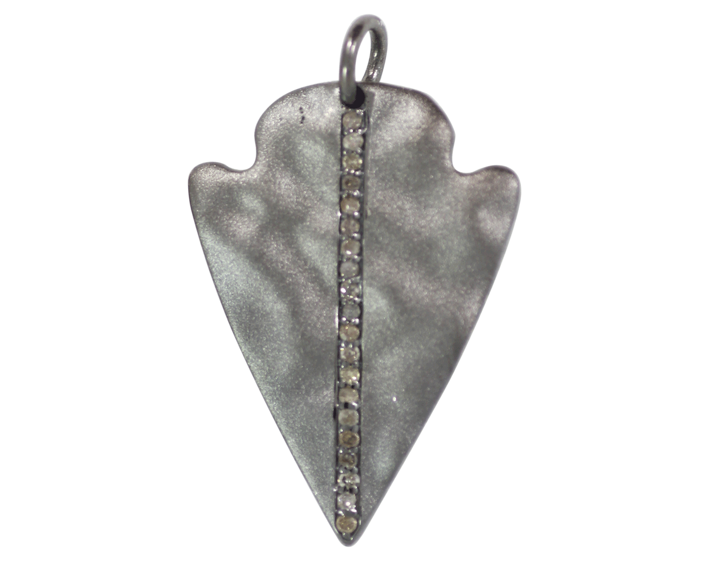 Silver Pave Diamond Pendant