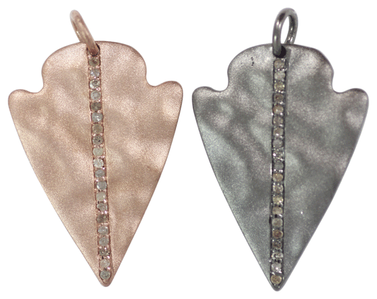 Silver Pave Diamond Pendant