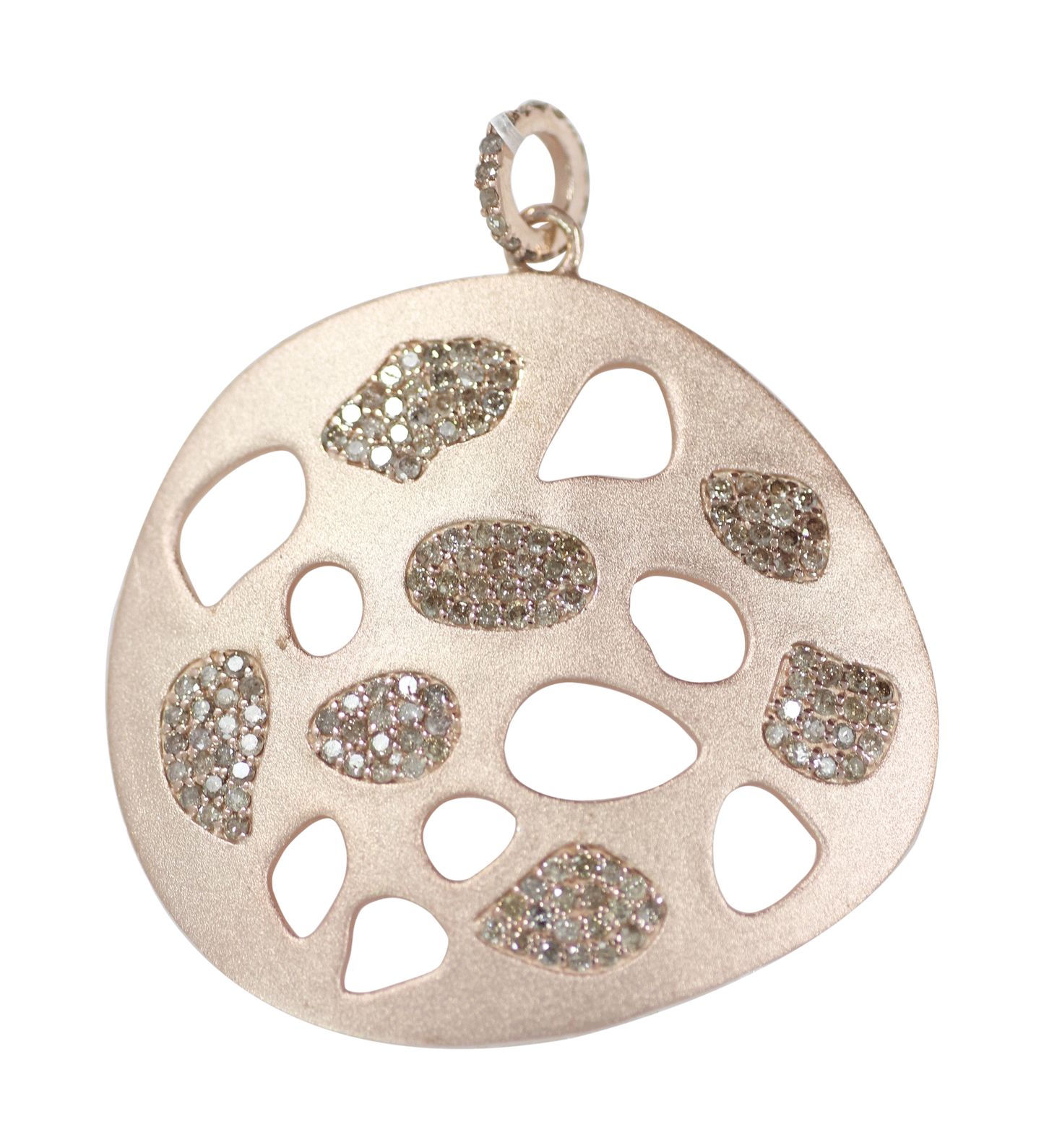 Silver Pave Diamond Pendant