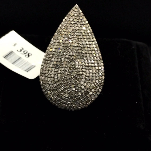 Drop Shape Diamond Ring
