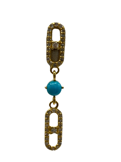 14k Gold Diamond Earring