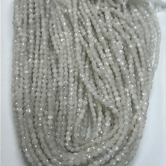 Rainbow Moonstone Beads Faceted Coin,Natural Moonstone