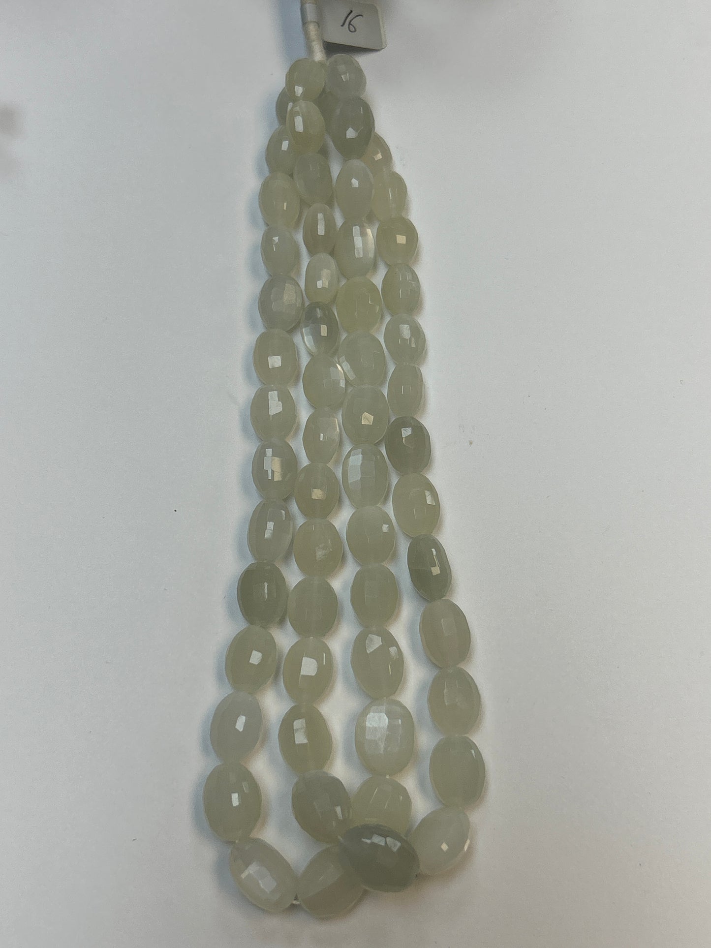 Moonstone Faceted Oval Beads, White Moonstone Faceted Beads Oval