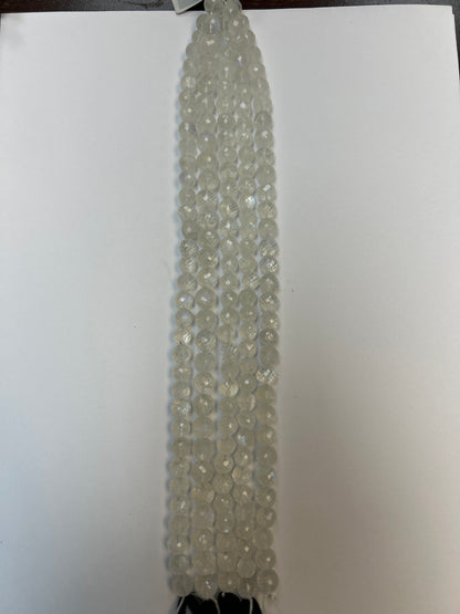 Rainbow Moonstone Facetted Round Beads, Faceted Beads