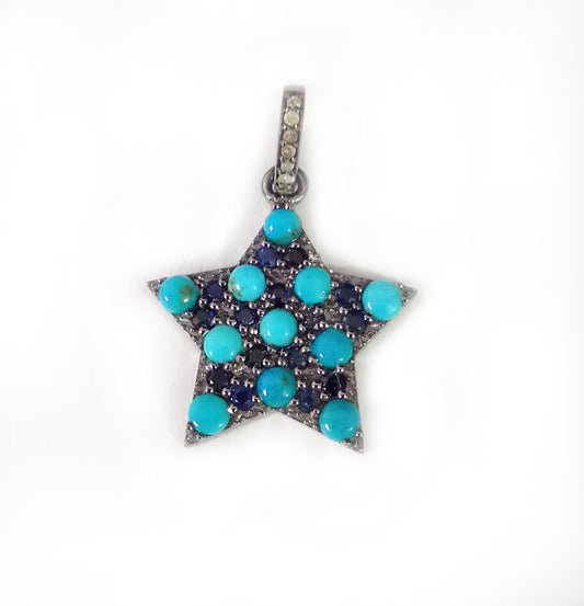 Star Shape Diamond Pendant