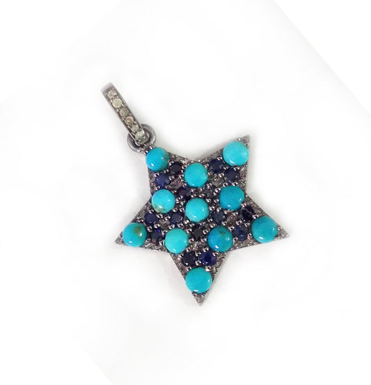 Star Shape Diamond Pendant
