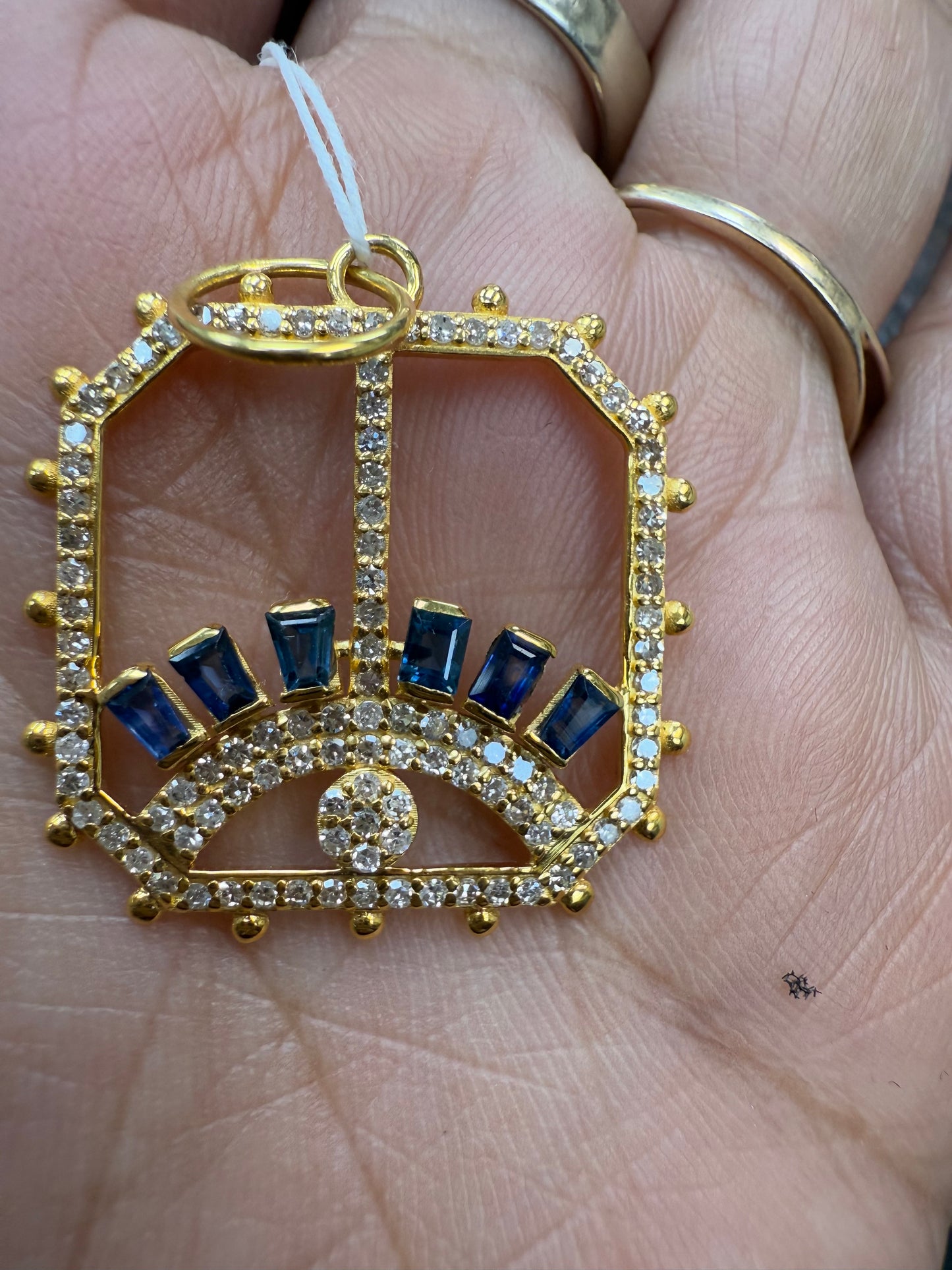 14k Solid Gold Diamond Pendants