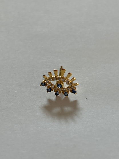 14k Solid Gold Diamond Stud Earring