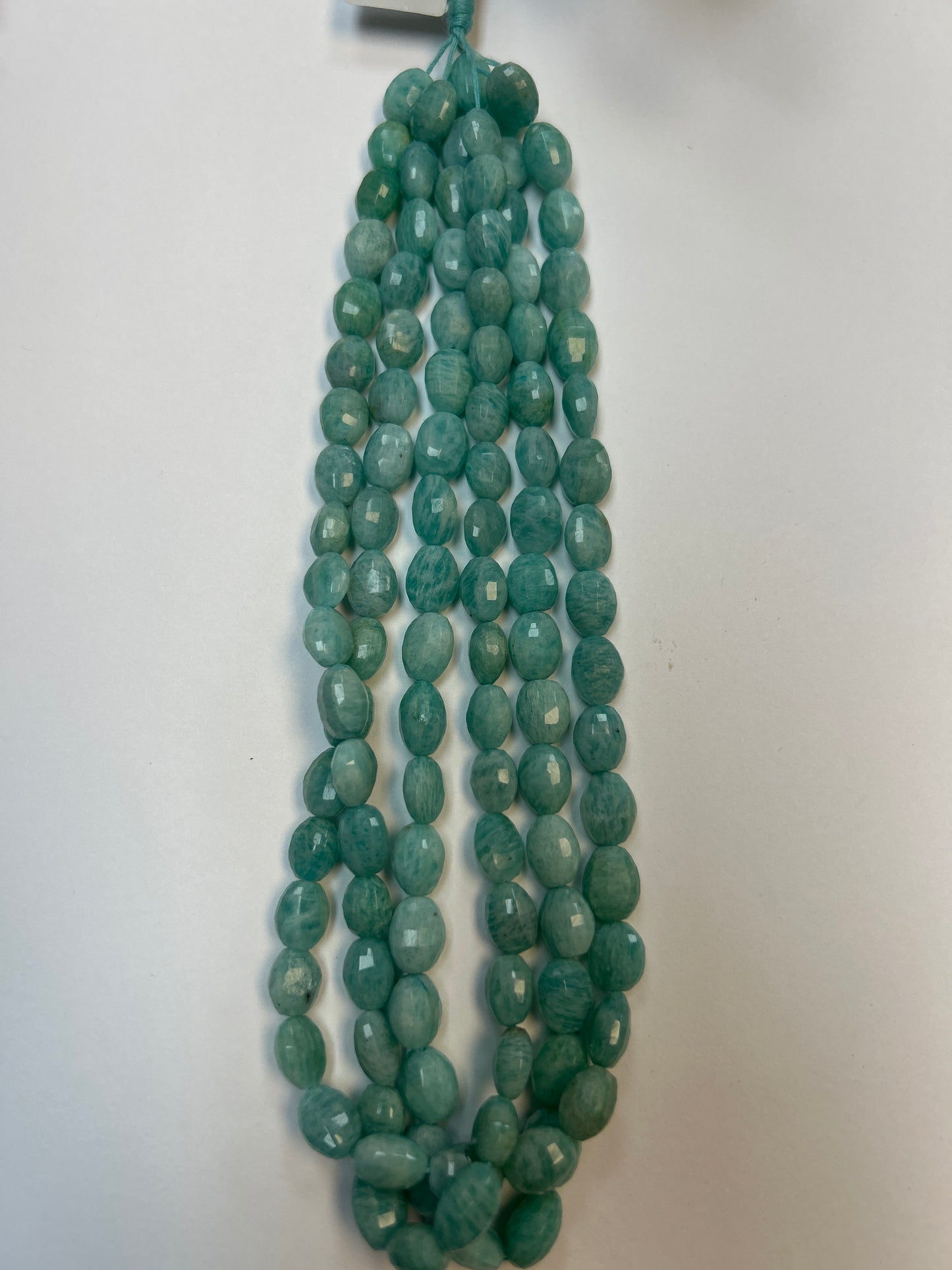 Amazonite Faceted Oval Beads, Faceted Beads