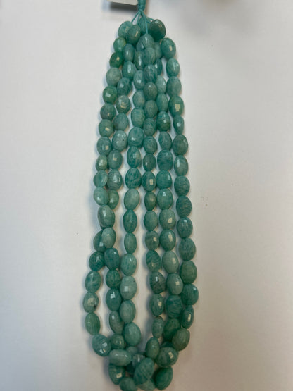 Amazonite Faceted Oval Beads, Faceted Beads