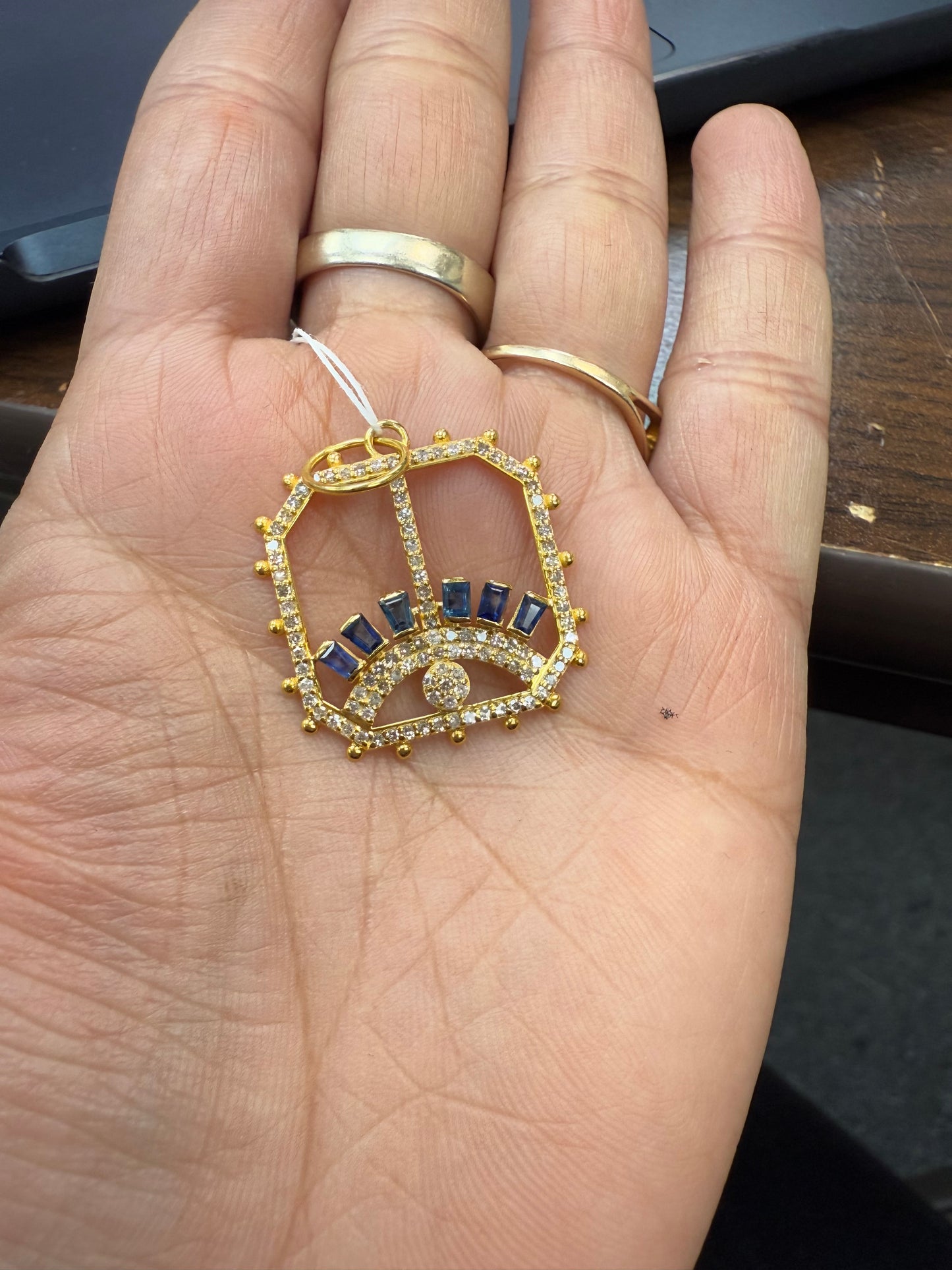 14k Solid Gold Diamond Pendants