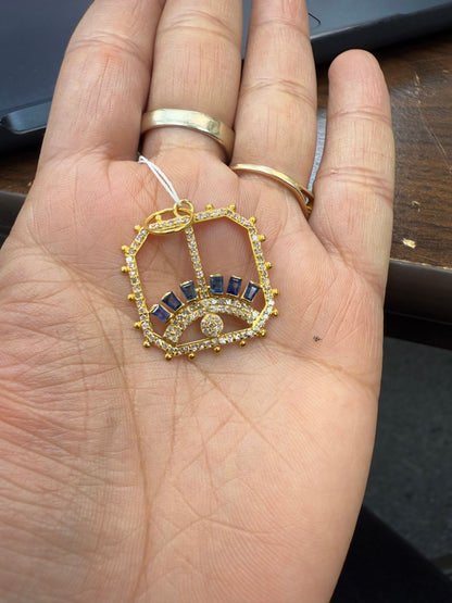 14k Solid Gold Diamond Pendants