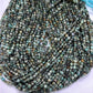 Turquoise Beads Faceted Coin