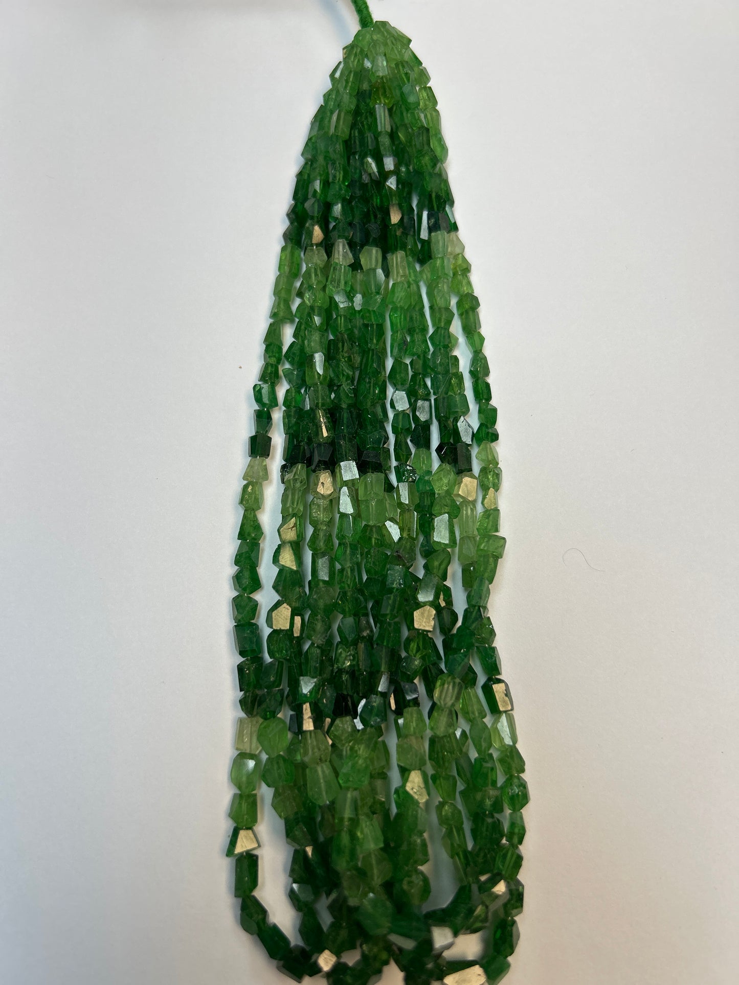 Tsavorite Faceted Nuggets Beads,Faceted Beads