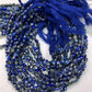 Lapis Lazuli Beads Faceted Coin