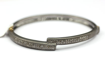 Sterling Silver Diamond Designer Bracelet