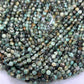 Turquoise Beads Faceted Coin