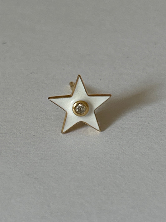 14K Gold and Diamond Earrings