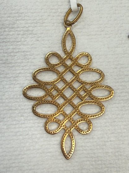 Silver and Diamond Pave  PENDANT & CHARMS