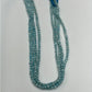 Aquamarine Beads Faceted Coin