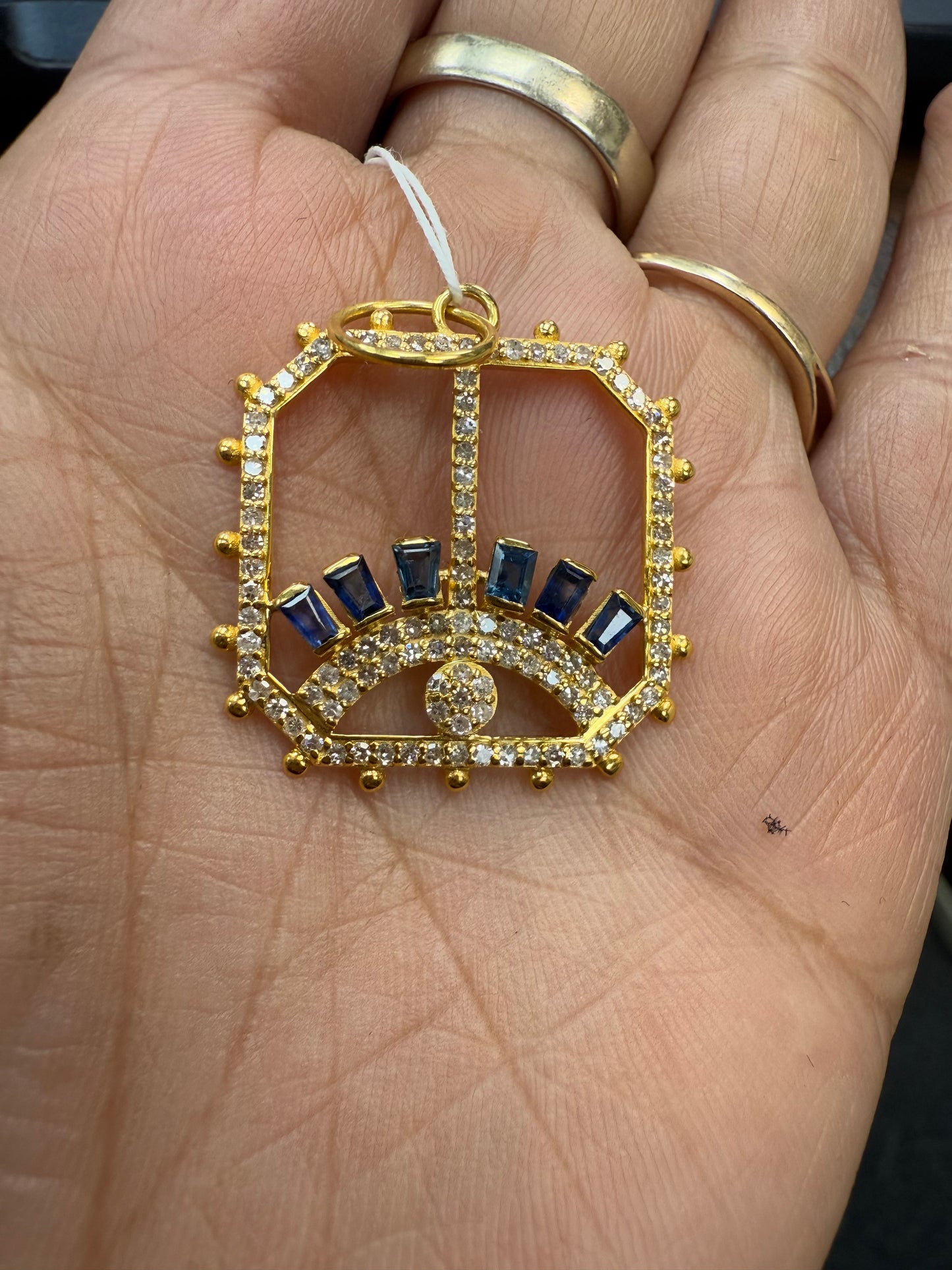 14k Solid Gold Diamond Pendants