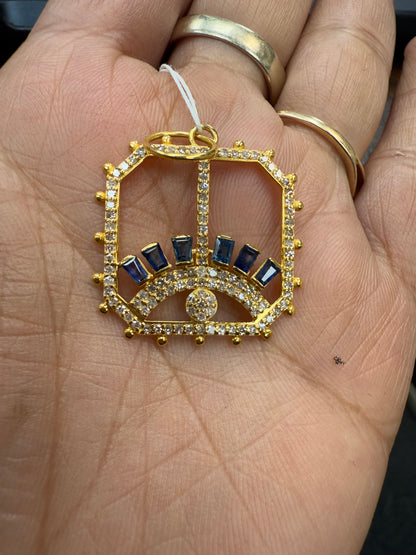 14k Solid Gold Diamond Pendants
