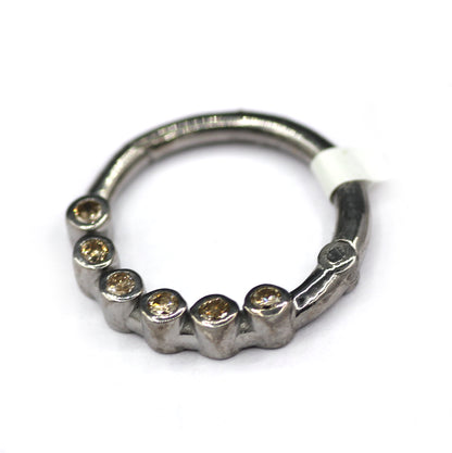 Diamond Clasps .925 Oxidized Sterling Silver Diamond Clasps, Genuine handmade diamond Clasps